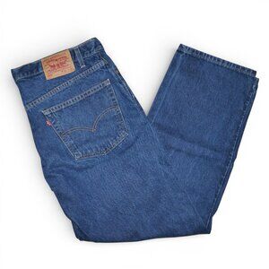 Levis 505 Regular Fit Jeans Men's Size 40x30 Straight Leg Blue VIntage Denim